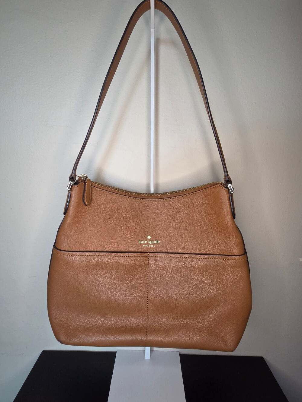 Kate Spade Warm Gingerbread Pebbled Leather Shoulder Bag